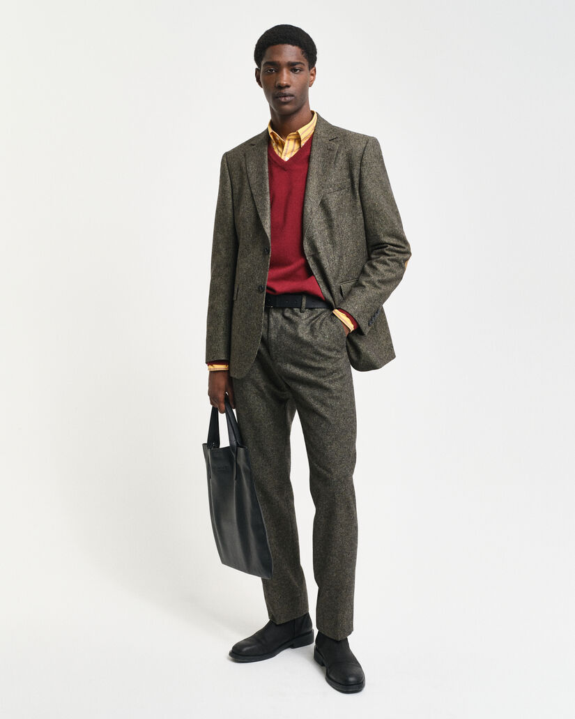 Ohut lampaanvillaneule, v-pääntie