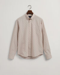 Slim fit ‑mitoitettu paita dobby-pilkkukuosilla