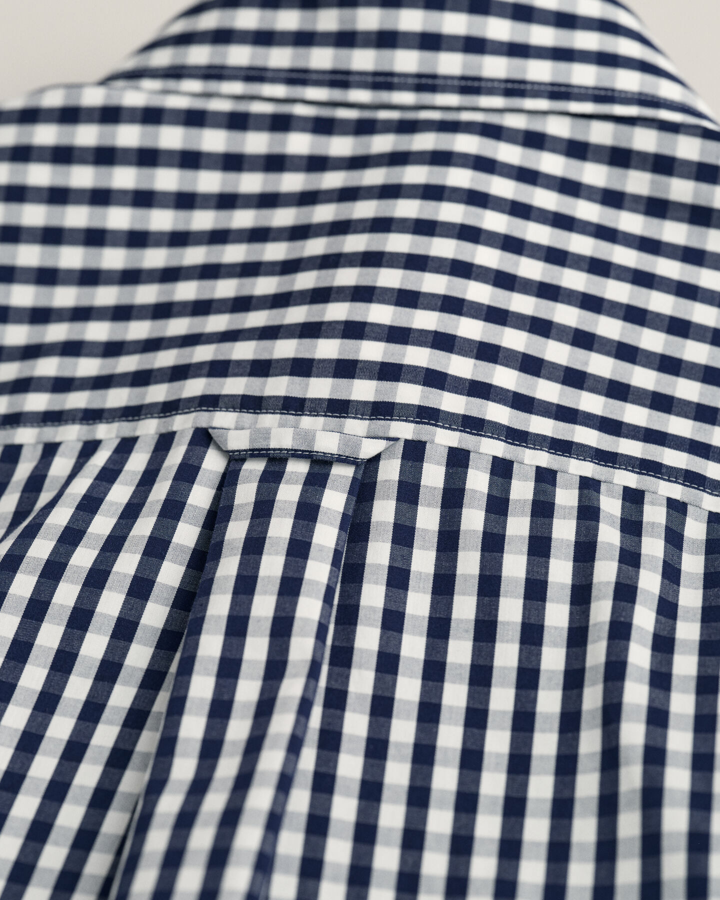 Regular fit ‑mitoitettu gingham-ruutuinen popliinipaita