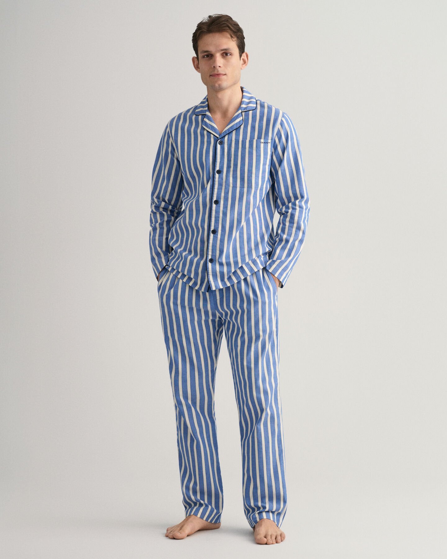 Oxford-raidallinen pyjama