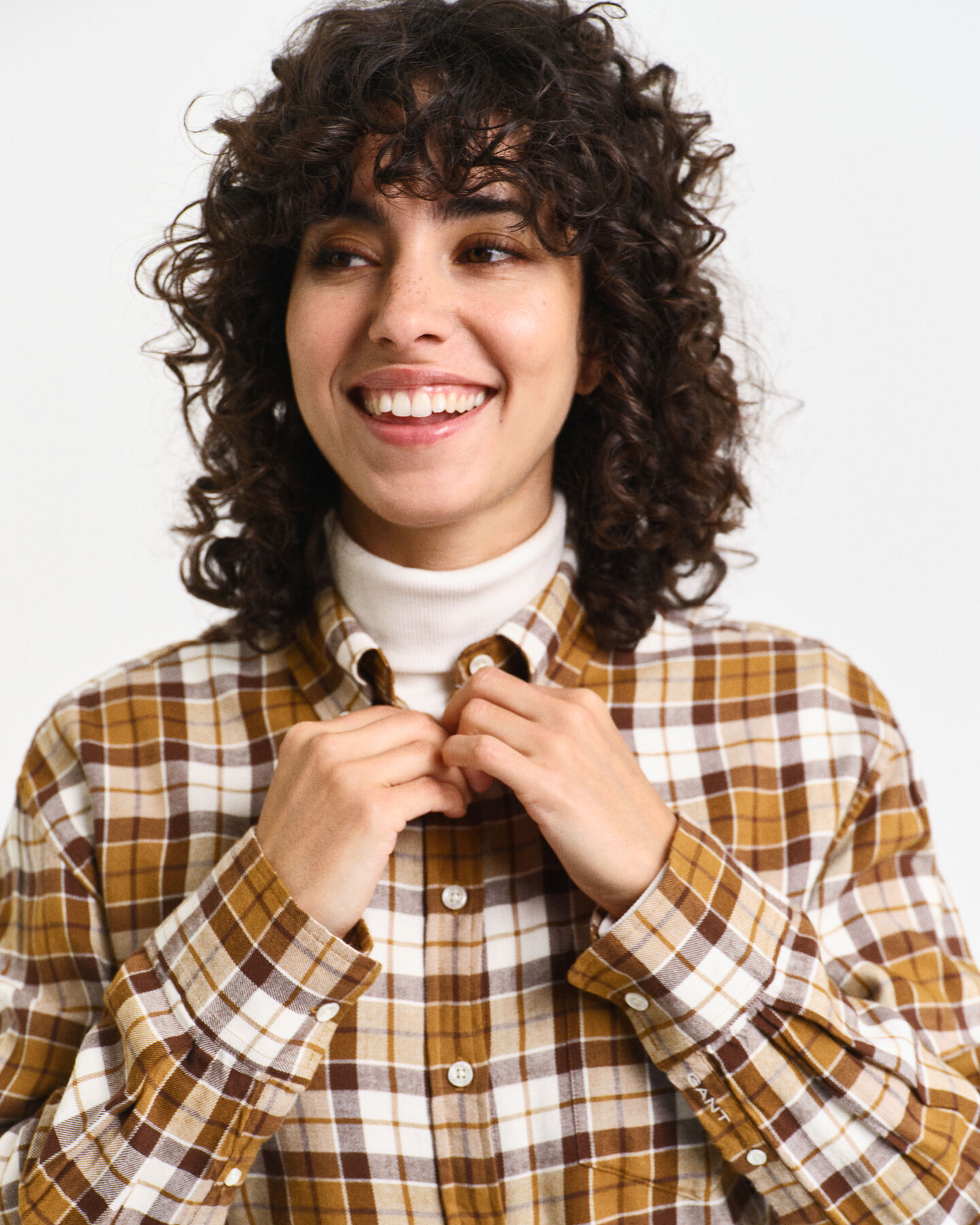 Relaxed fit ‑mitoitettu ruudullinen flanellipaita