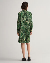 Paisley-pystykaulusmekko