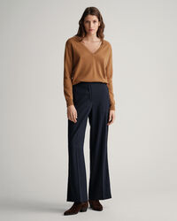 Korkeavyötäröiset smokkihousut