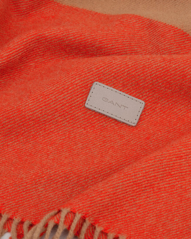 Moniväriraidallinen torkkupeitto