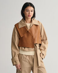 Pelkistetty nahkaliivi