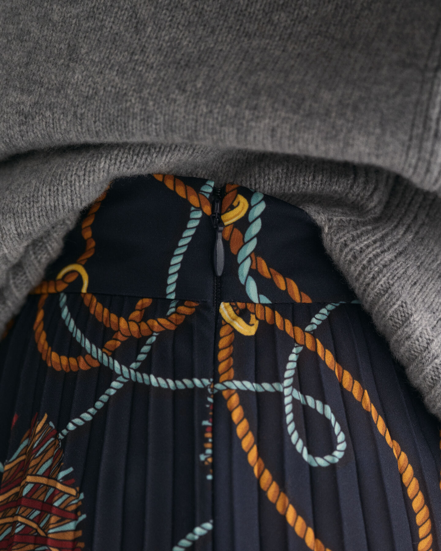 Printtikuvioinen Rope-hame