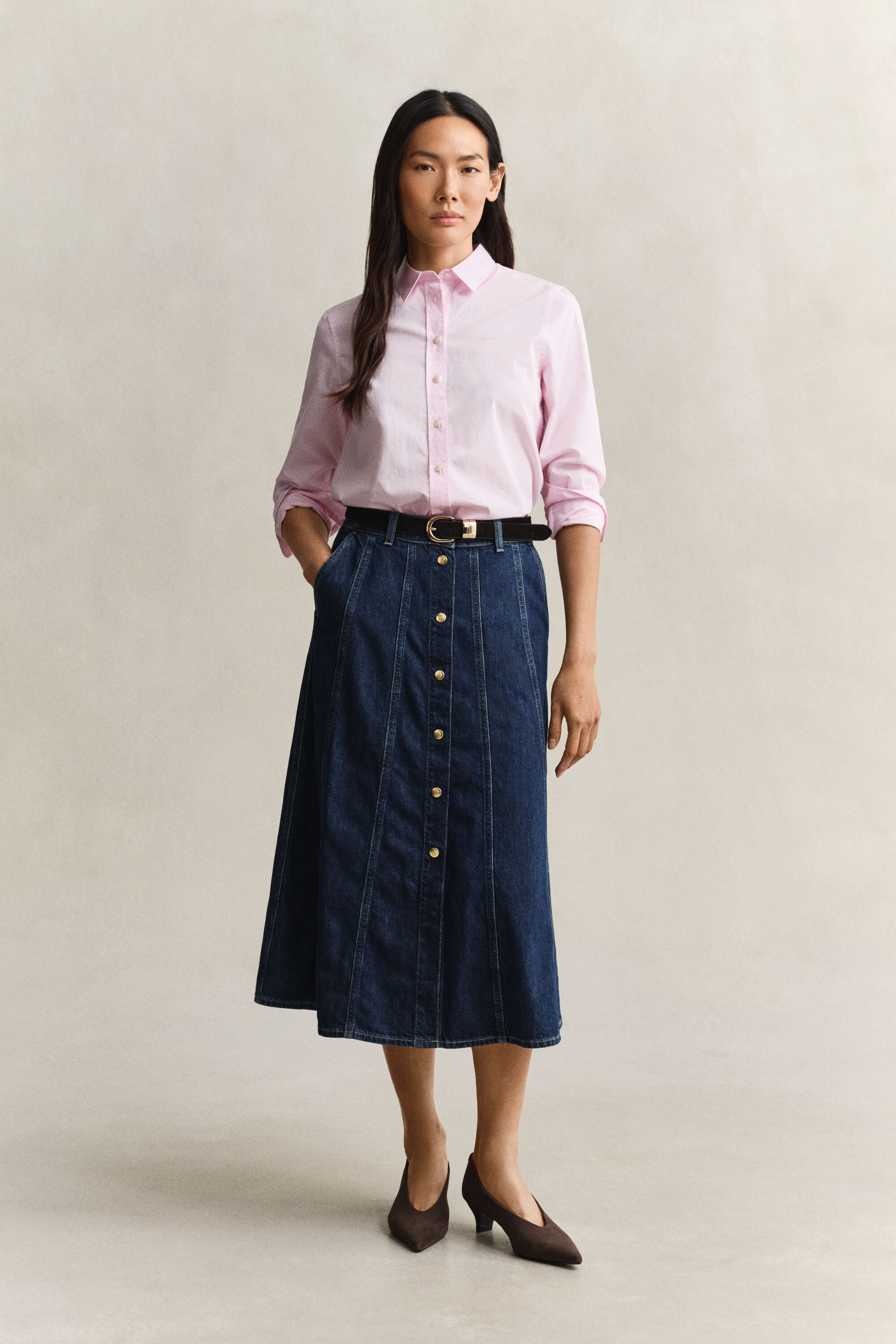 Regular fit ‑mitoitettu Classic-popliinipaita