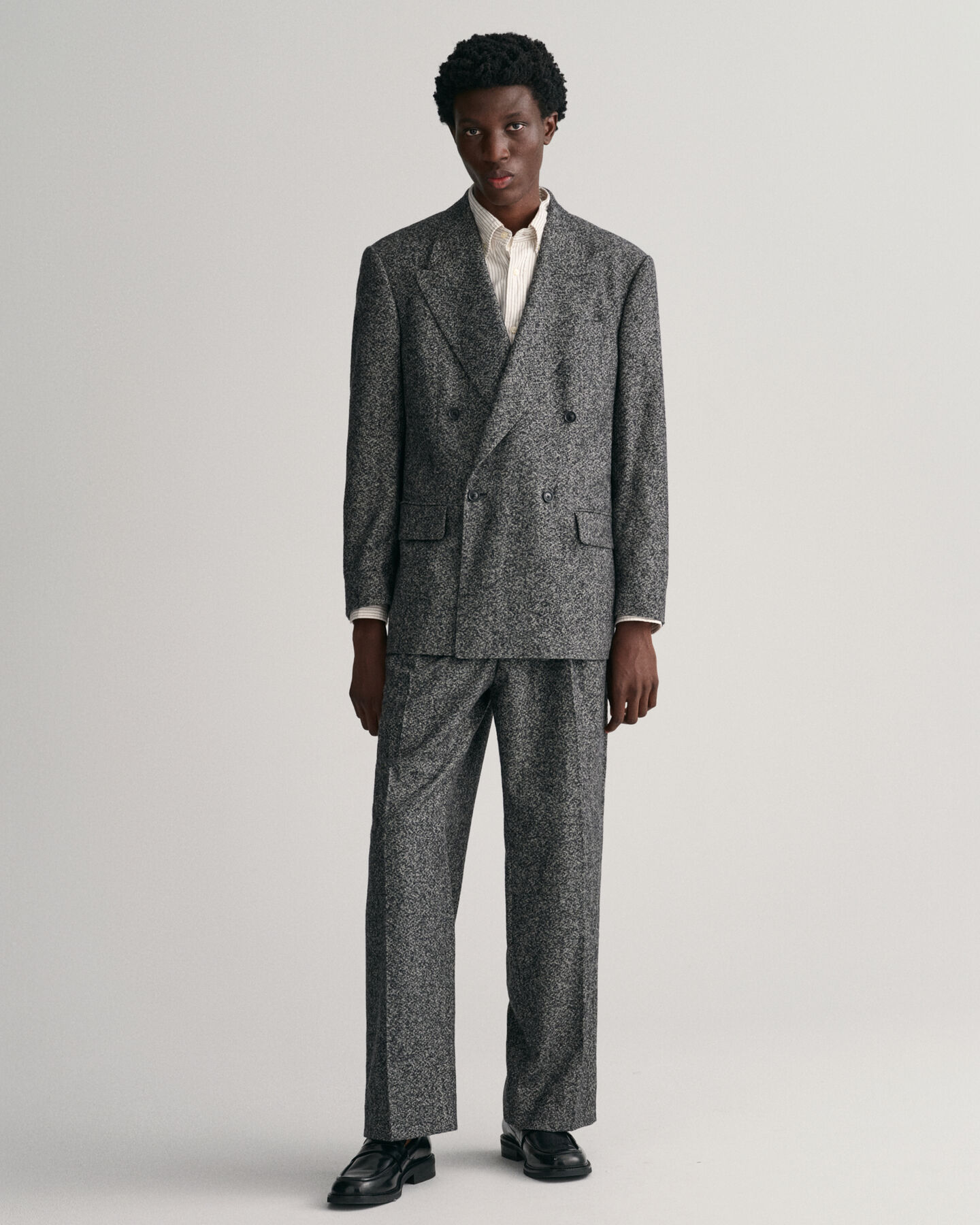 Oversized fit ‑mitoitettu tweedbleiseri