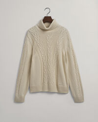 Teen Girls ‑malliston paksu palmikkokuvioitu pooloneulepusero