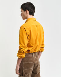 Regular fit ‑mitoitettu vakosamettipaita