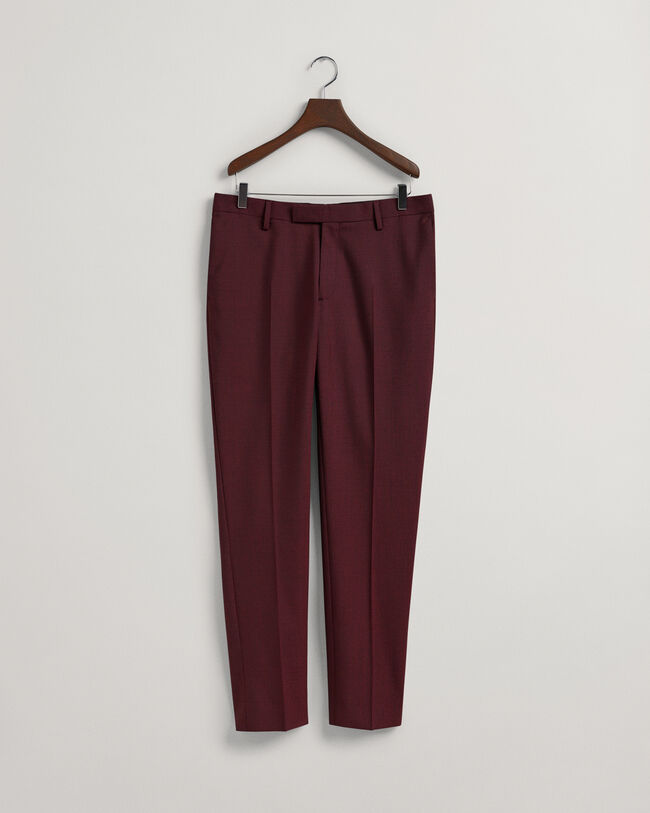 Slim fit ‑mitoitetut v&auml;rilliset Hallden-puvunhousut