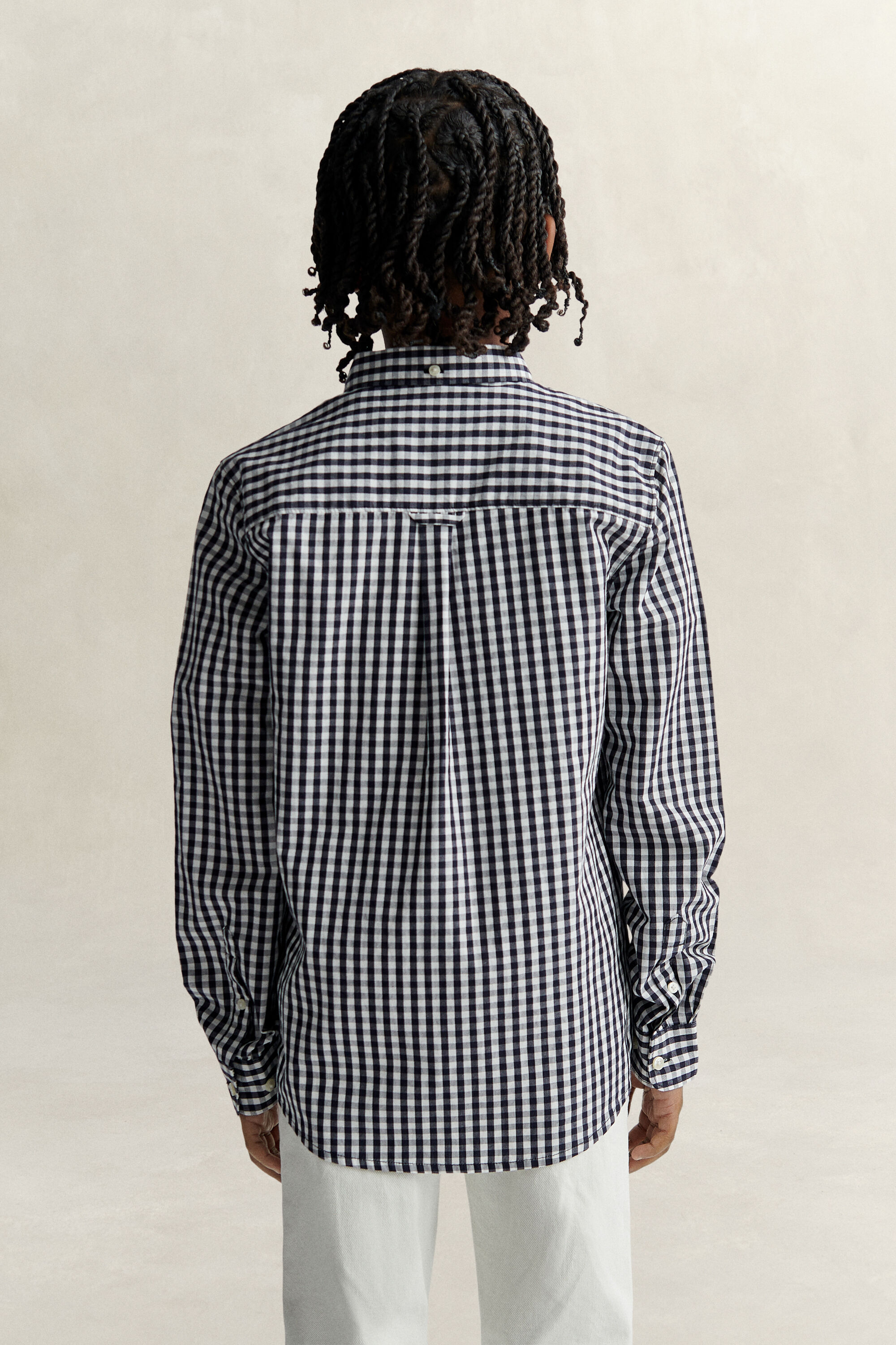Teen Boys ‑malliston gingham-popliinipaita