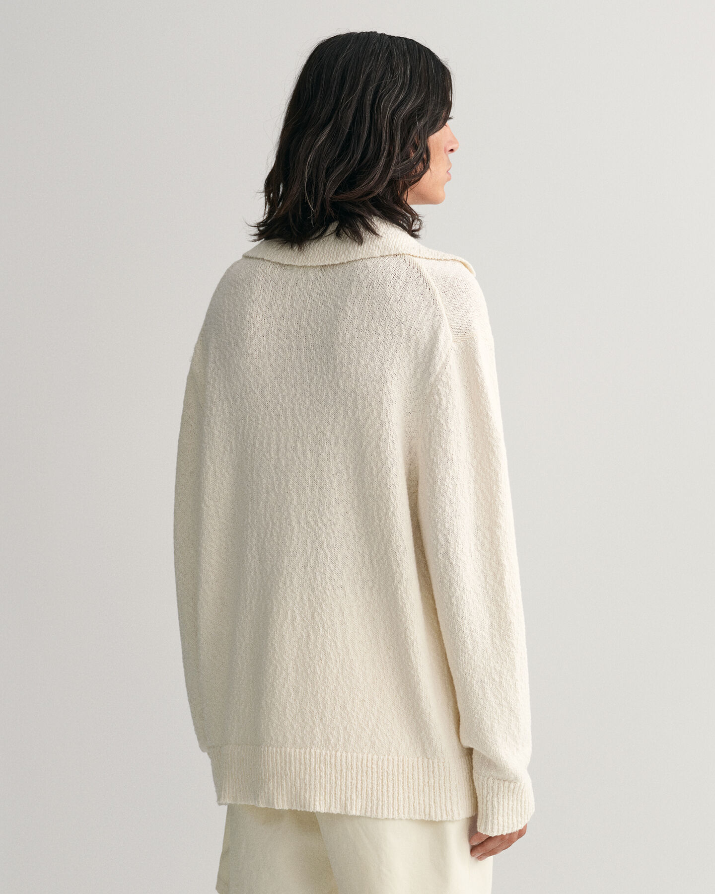 Slub-pikeeneulepusero puuvillapellavaa