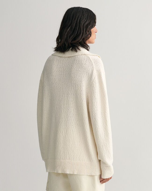 Slub-pikeeneulepusero puuvillapellavaa