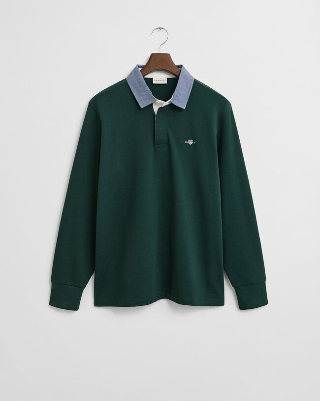 Heavy Rugger -paita chambray-kauluksella