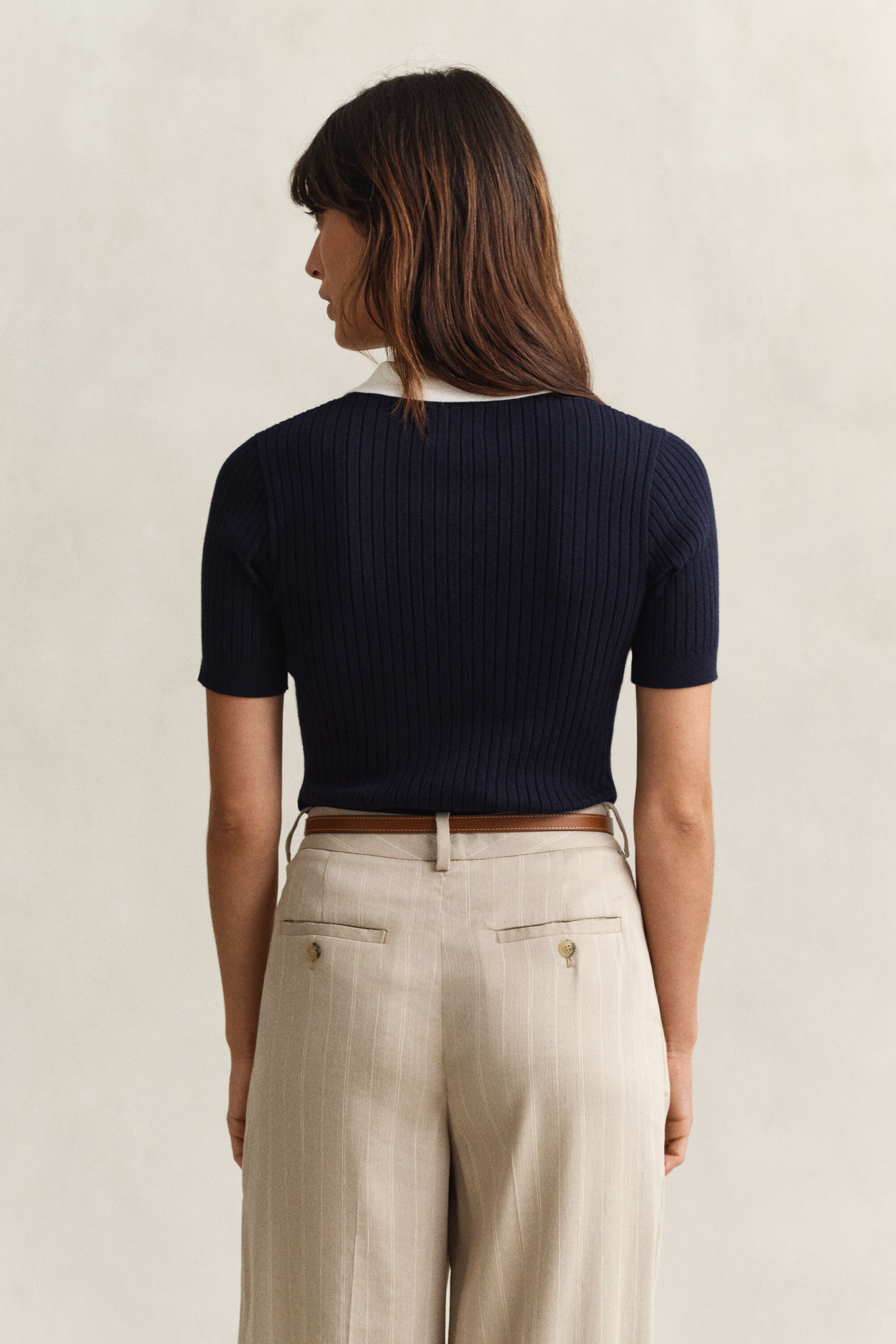 Lyhythihainen rugbypaita joustinneuletta