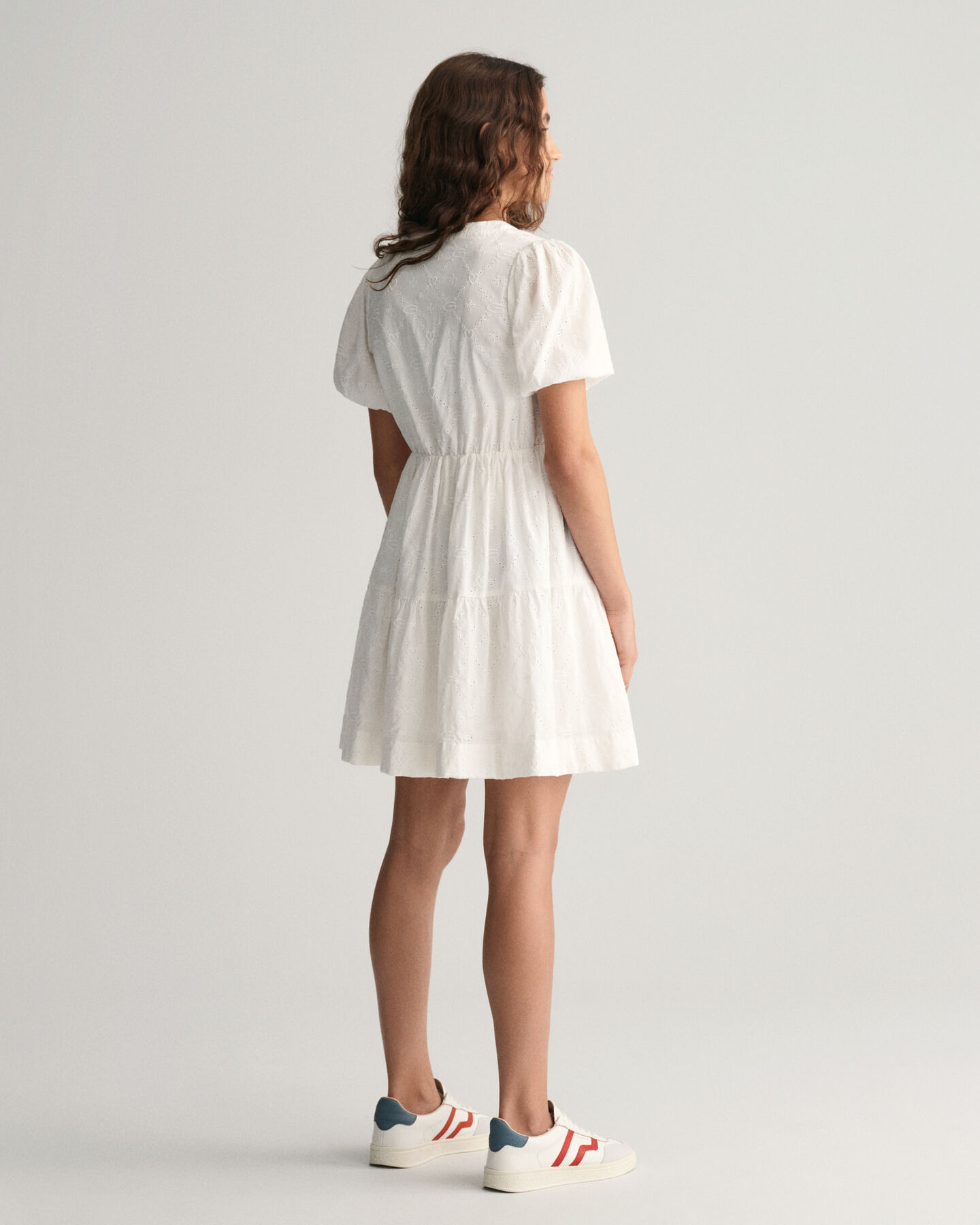 Teen Girls ‑malliston Broderie Anglaise ‑mekko