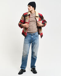 Ka&scaron;mirvillainen neulepusero, py&ouml;re&auml; p&auml;&auml;ntie