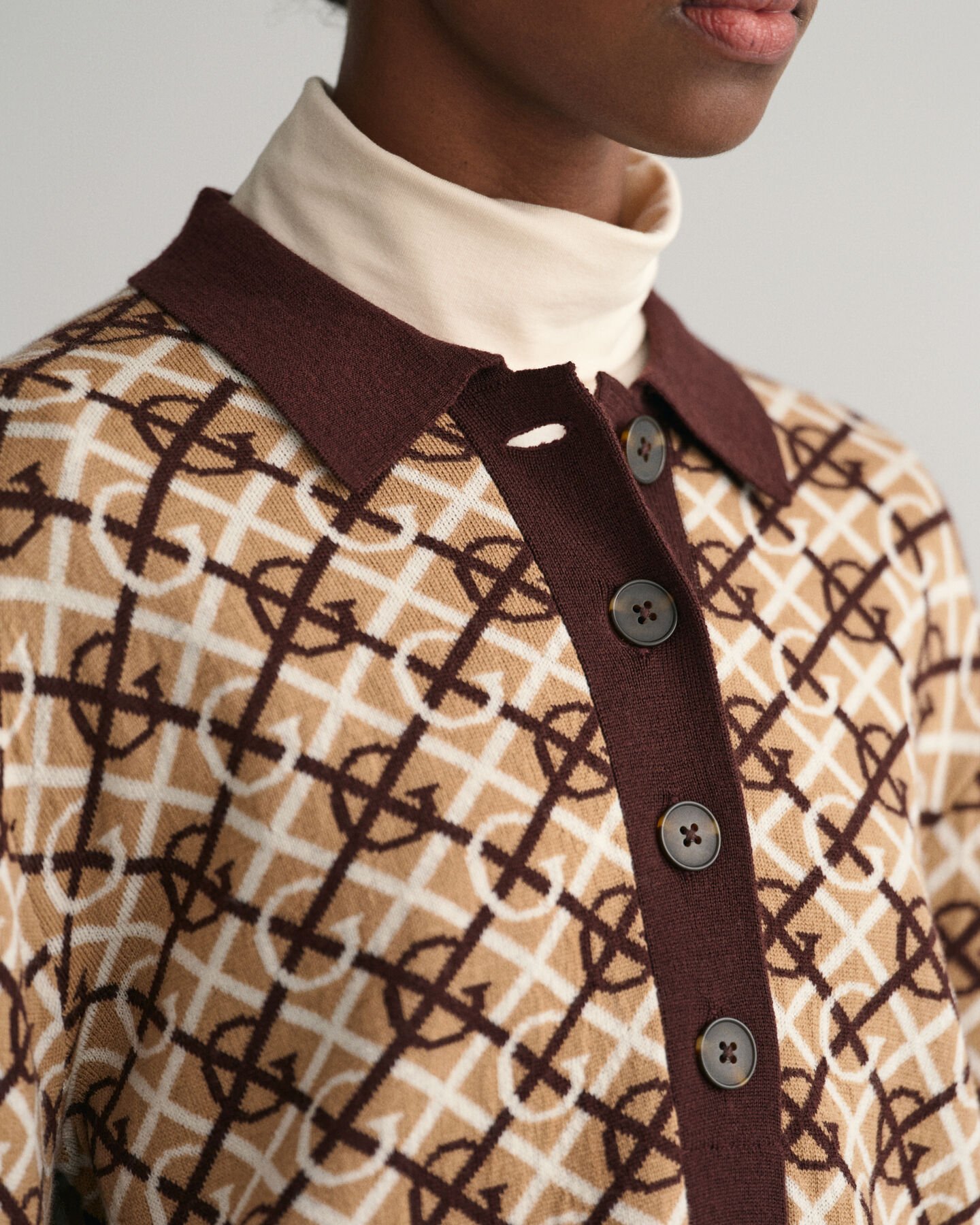 G Patterned ‑jacquard-pikeeneulepusero