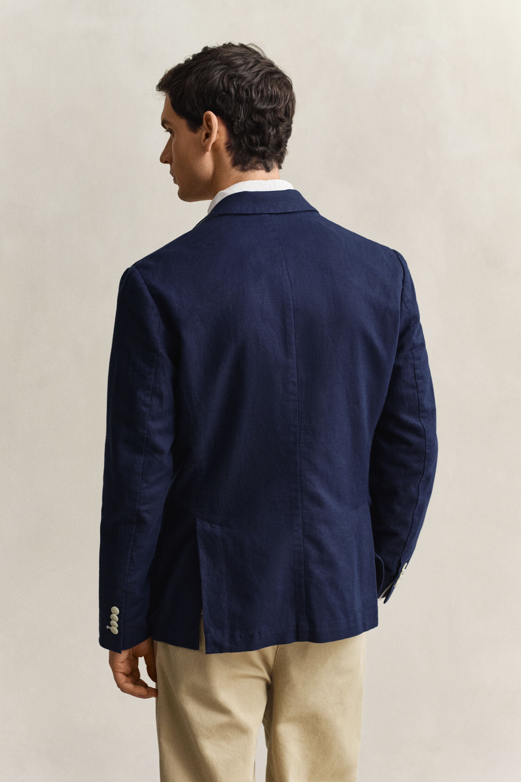 Kohokuvioitu puvuntakki puuvillasekoitetta