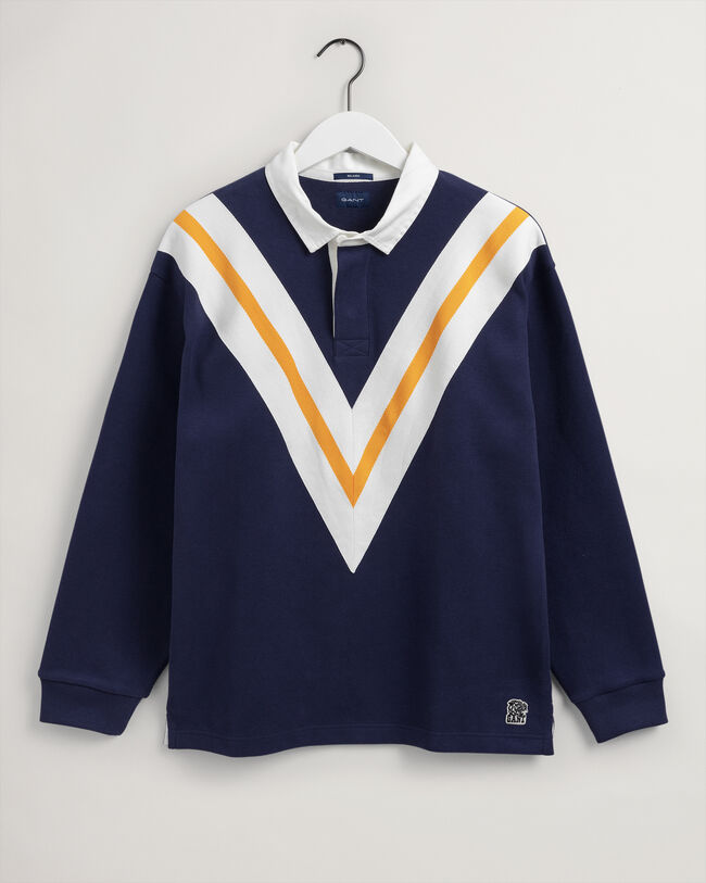 Tiger Heavy Rugger ‑paita v:n muotoisella raitakuviolla