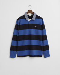 Raidallinen Heavy Rugger ‑paita chambray-kauluksella