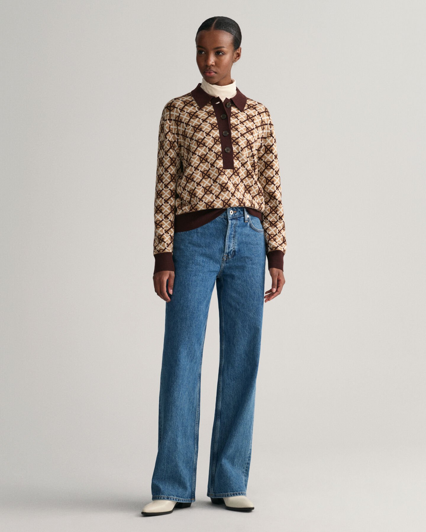 G Patterned ‑jacquard-pikeeneulepusero