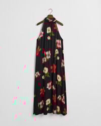 Kukkakuvioitu hihaton mekko