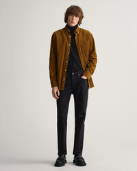 Regular fit ‑mitoitettu vakosamettipaita