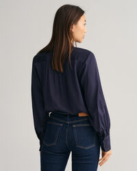 Regular fit ‑mitoitettu satiinipaita