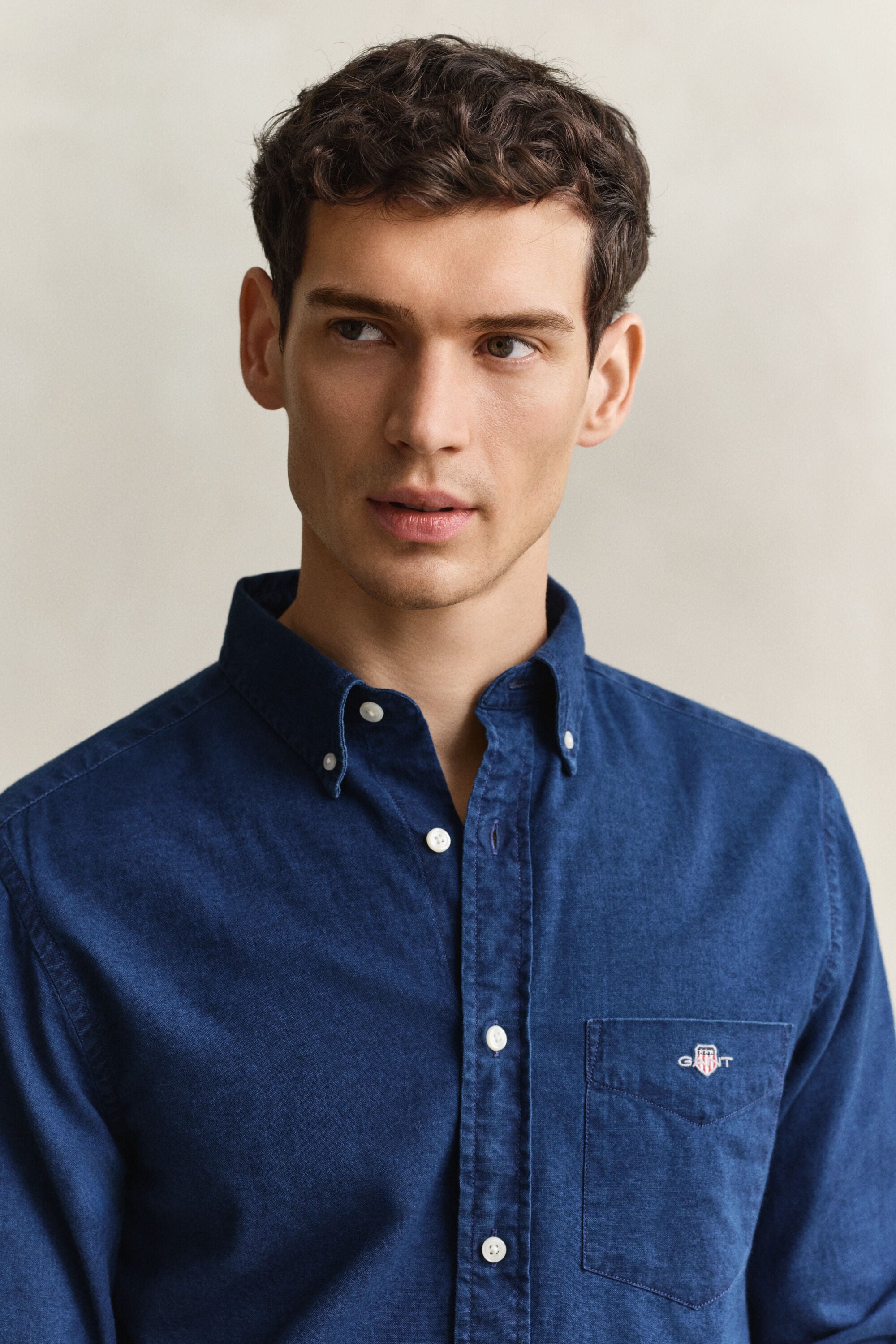Indigo-oxford-paita