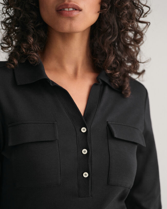 Slim&nbsp;fit ‑mitoitettu jerseypikeemekko