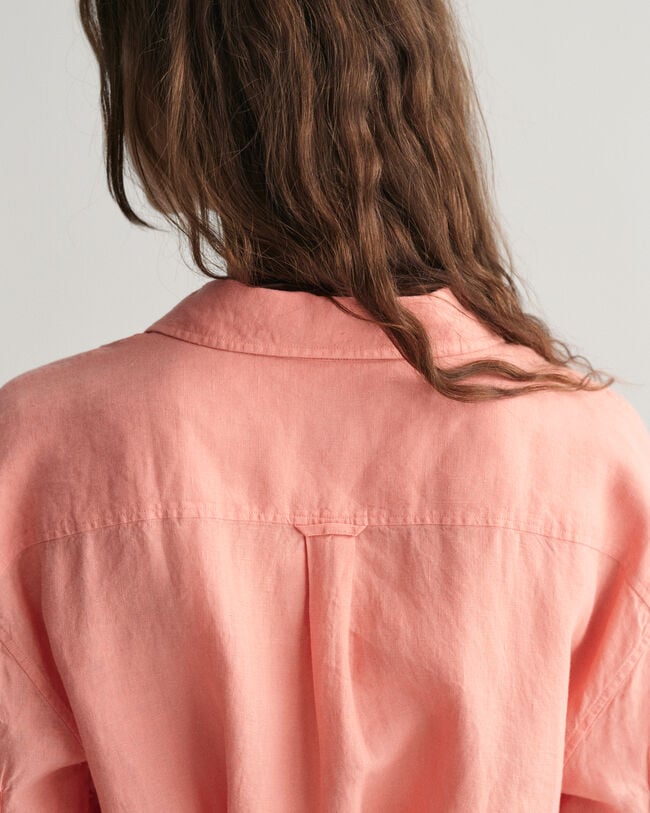 Lyhythihainen pellavapaitamekko