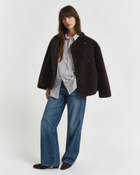 Relaxed fit ‑mitoitettu raidallinen Classic-popliinipaita