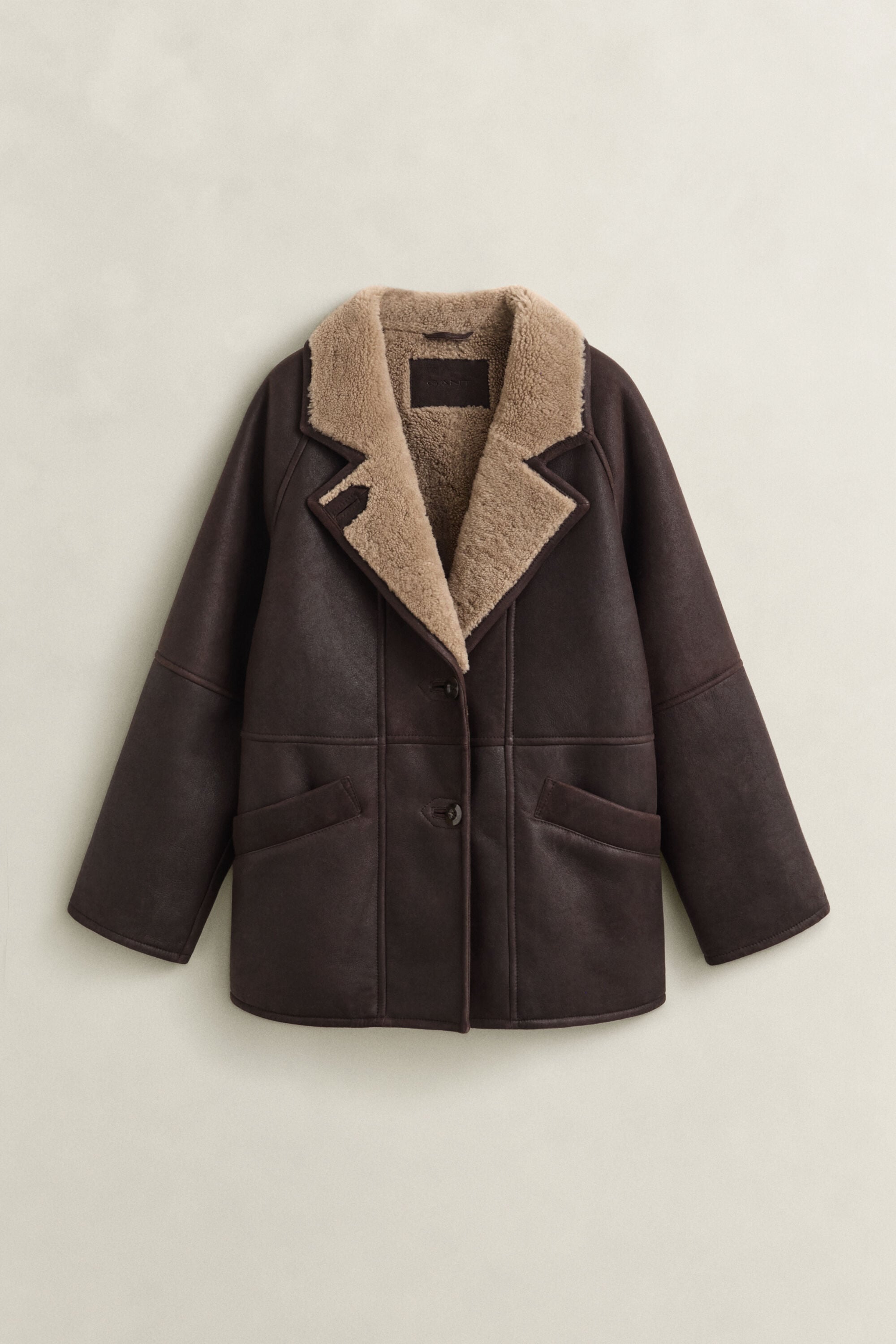 Shearling-takki
