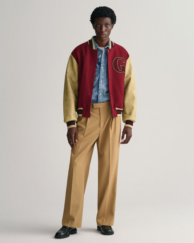 Topattu Mix GANT Varsity Jacket ‑takki