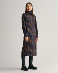 Regular fit ‑mitoitettu raidallinen Rope-kietaisumekko