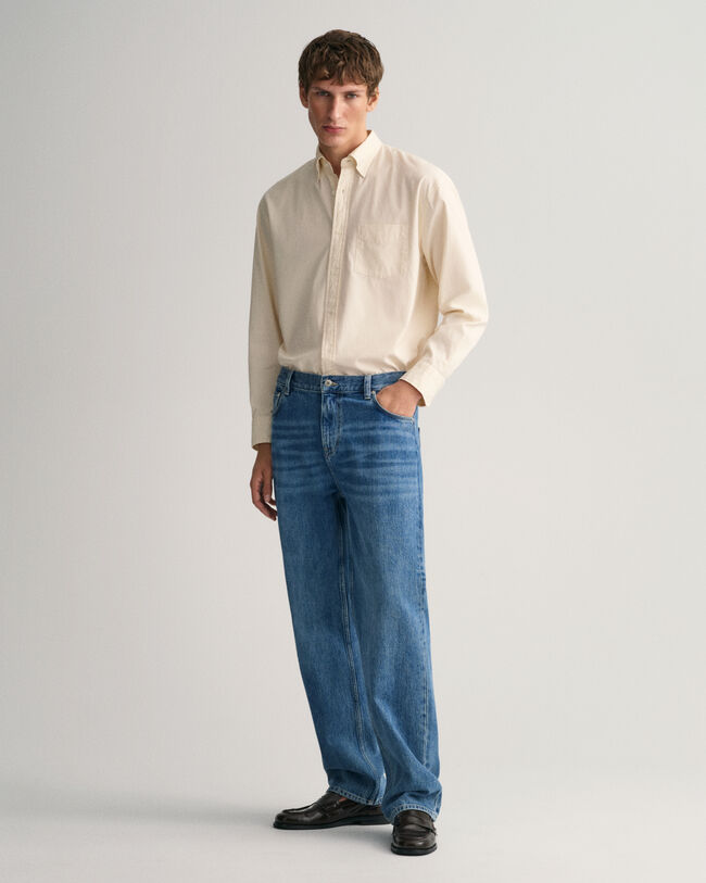 Relaxed fit -mitoitetut Stone Washed -farkut