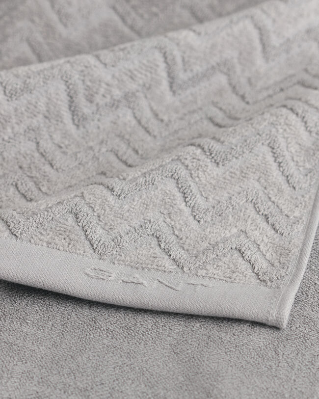 Kalanruotokuvioinen jacquard-pyyhe (70 cm x 140 cm)