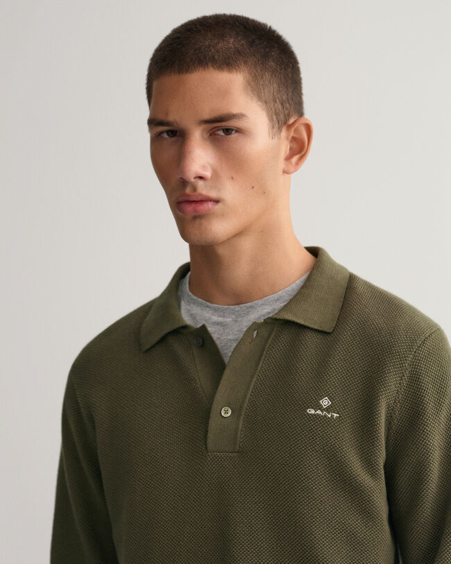 Puuvillapikeeneulepusero