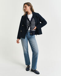 Raidallinen puuvillaneuletakki