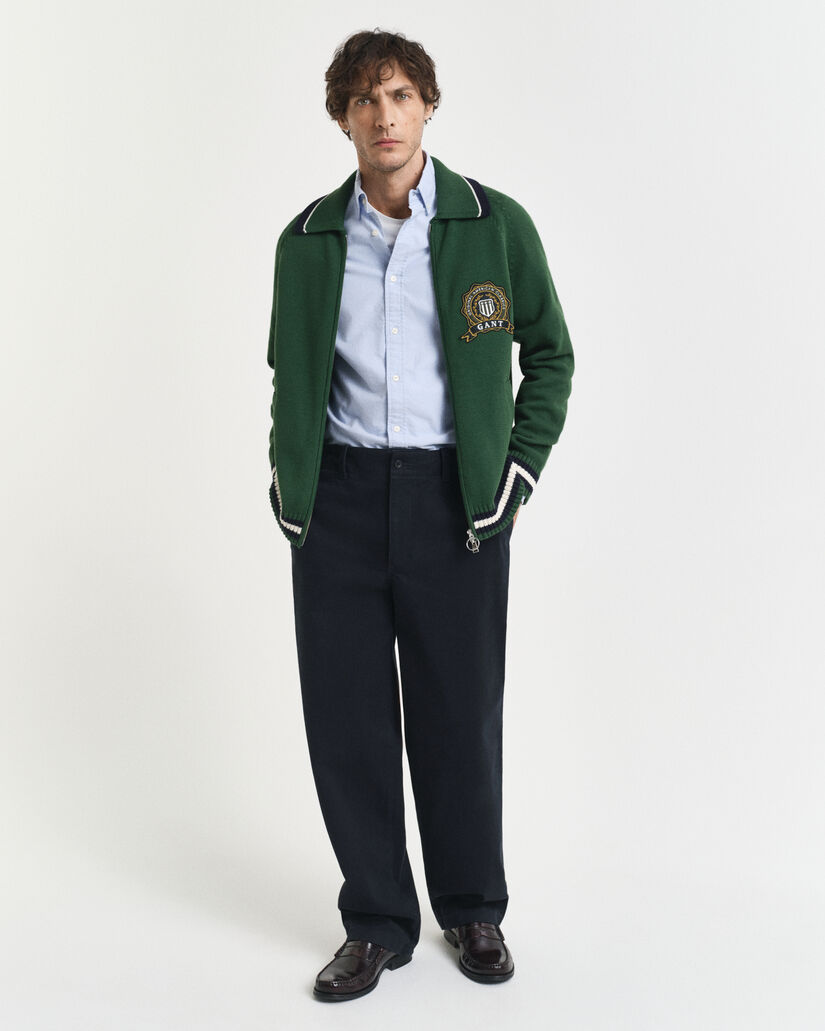 Slim fit ‑mitoitettu klassinen oxford-paita