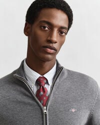 Vetoketjullinen Casual-puuvillaneuletakki