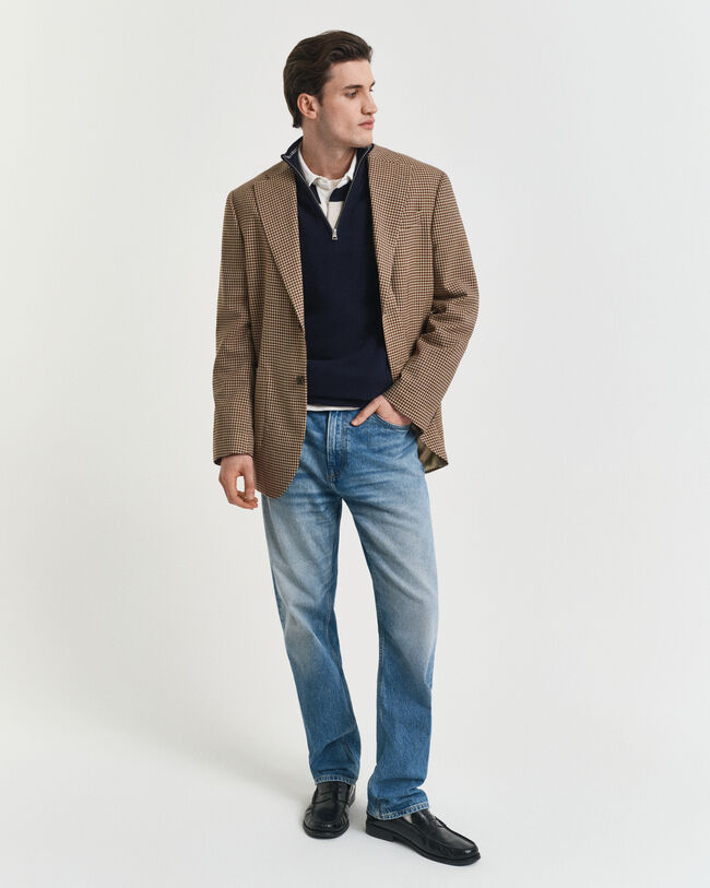 Puuvillapikeeneule, vetoketjukaulus