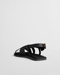 Punotut Sunlaz-nahkasandaalit