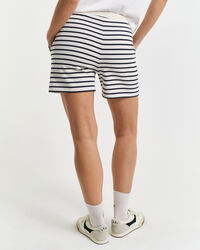 Breton-raidalliset jerseyshortsit