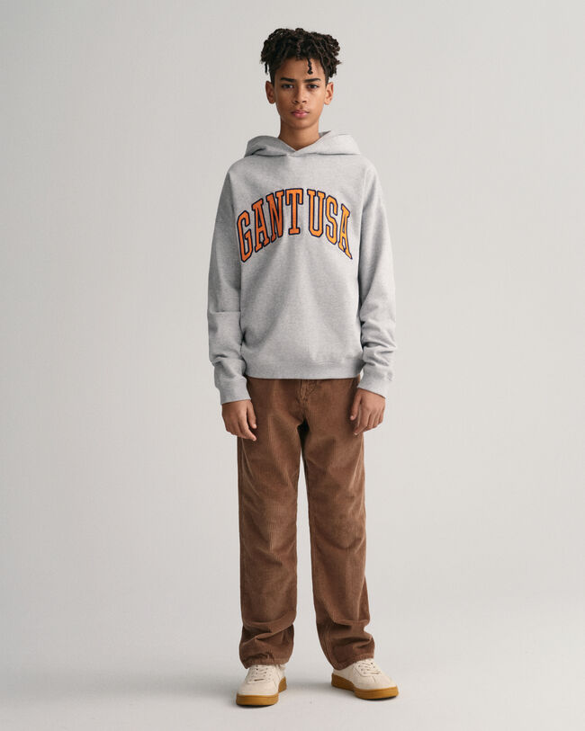 Teens-malliston Oversized fit -mitoitettu GANT USA -huppari