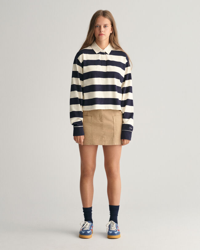 Teen Girls ‑malliston raidallinen Rugger-napapaita