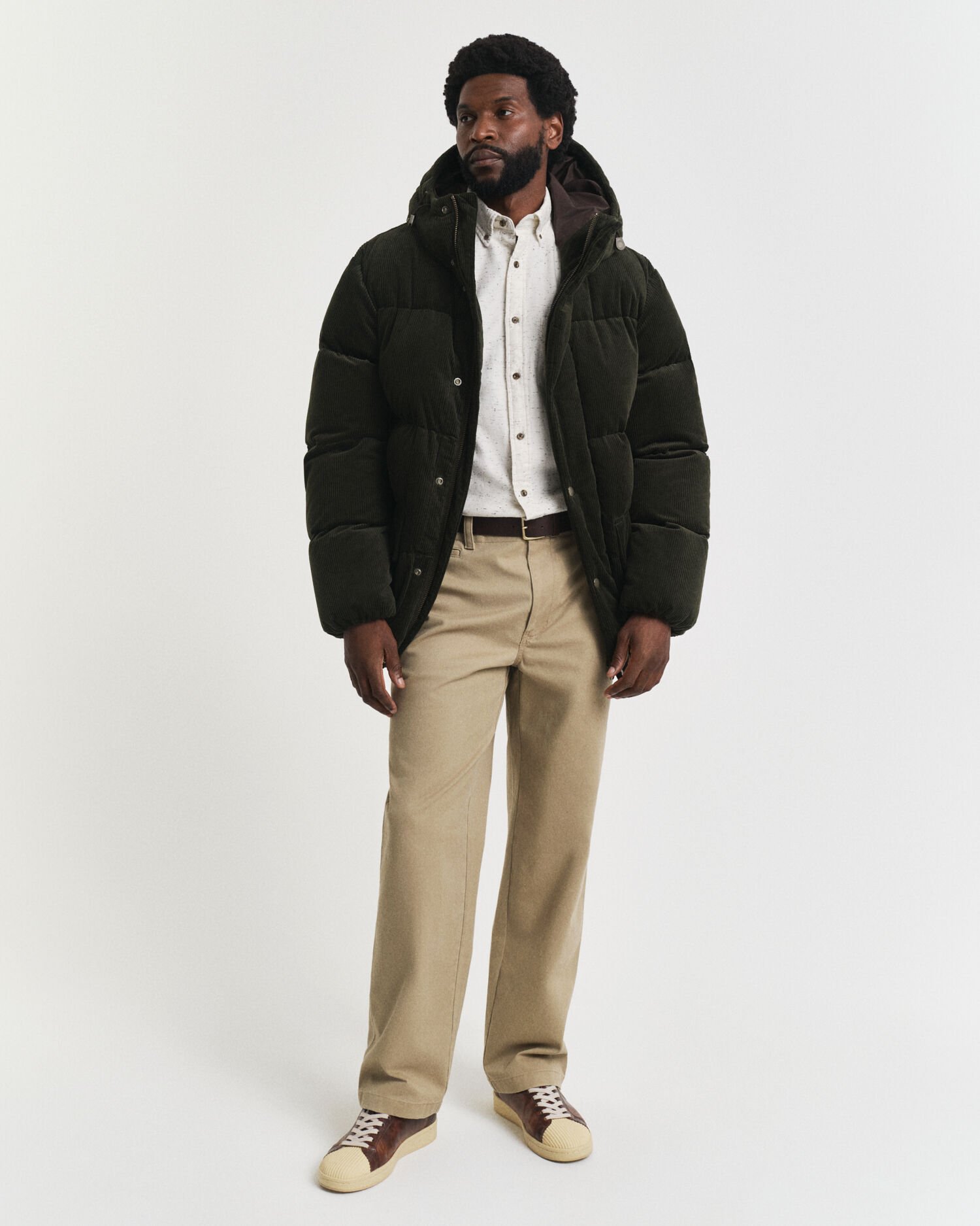 Regular fit ‑mitoitettu nyppyflanellipaita