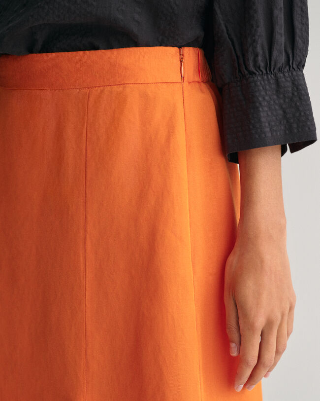 Pellavasekoitteinen midihame